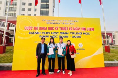 SẢN PHẨM STEM CỦA TRƯỜNG THCS CHUYÊN NGOẠI ĐƯỢC ĐÁNH GIÁ XUẤT SẮC TẠI CUỘC THI KHOA HỌC KỸ THUẬT VÀ NGÀY HỘI STEM CẤP TỈNH