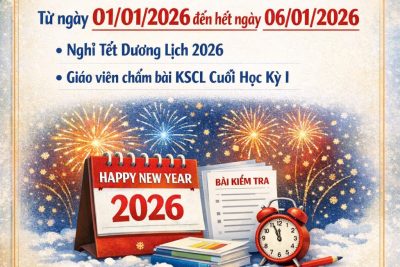 Trường THCS Chuyên Ngoại thông báo nghỉ học